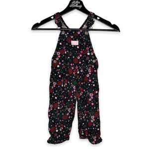 OshKosh B’gosh Floral Snowflake Winter Overalls